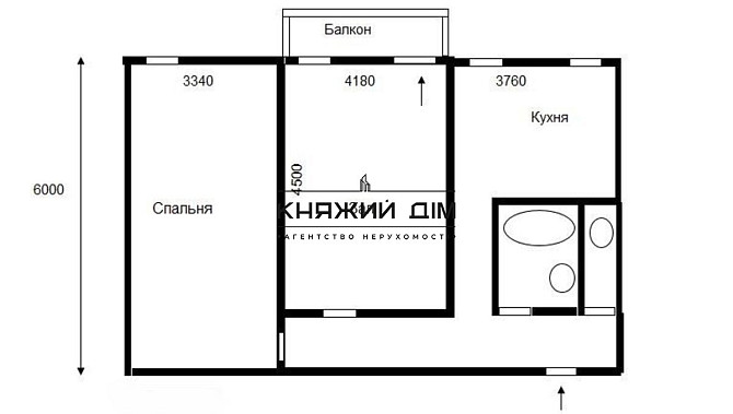 Оренда роздільної 2-х к. квартири м. Палац Спорту/Олімпійська. № 1122465 Київ - зображення 11
