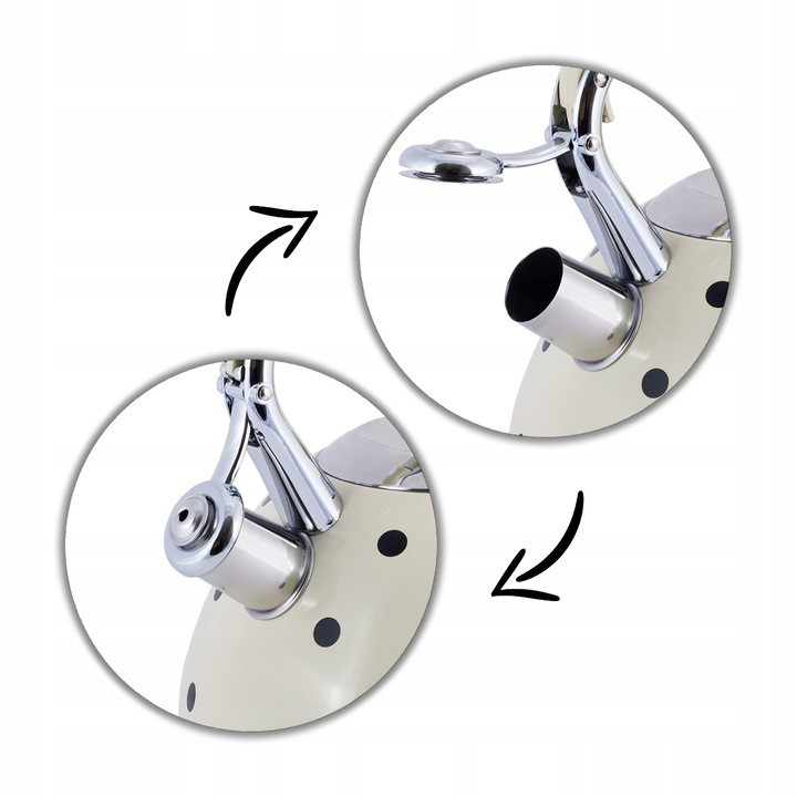 Чайник Kamille из нержавеющей стали со свистком 3 л (KM 0695AN) Одесса - изображение 3