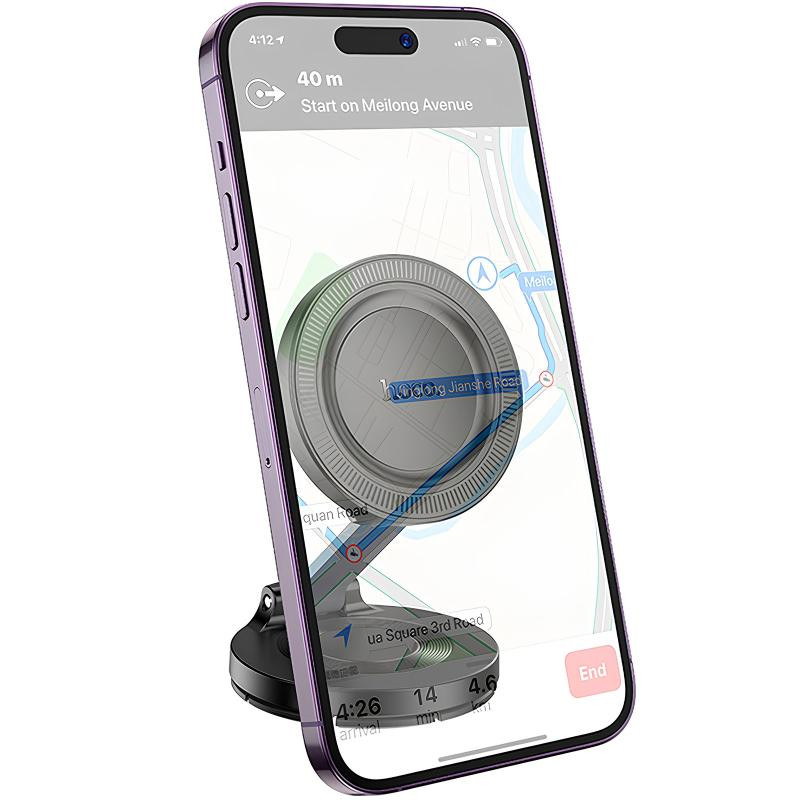 Автодержатель Hoco H61 Show folding ring magnetic (dashboard) Херсон - зображення 3