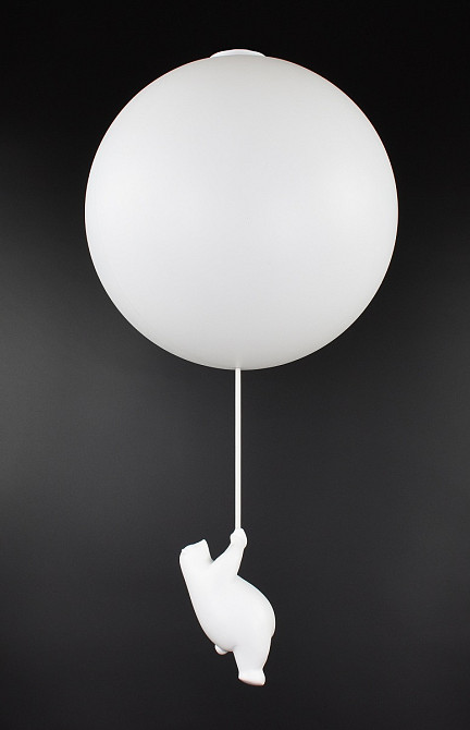 Люстра стельова на 1 лампочку SGJ10-300 Білий 60х30х30 см. Київ - зображення 1