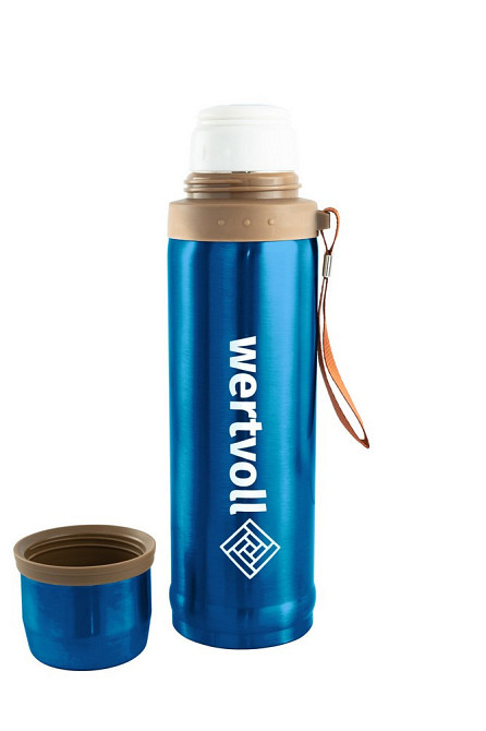 Термос WERTVOLL "ENJOY" 750 мл SS синий RX-7000BU Харків - зображення 2