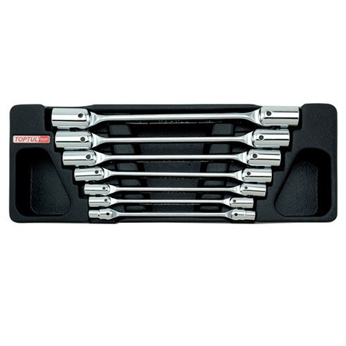 Набор ключей торцевых шарнирных 6-19мм 7ед. (в ложементе) TOPTUL GAAT0702 Харьков - изображение 1