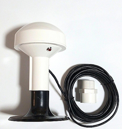Антенна GPS L1, SBAS L1, QZSS L1, интерфейс NMEA 0183, 4800bps, RS 232, 12V (7-28V), кабель 5 м (108 Дніпро - зображення 4