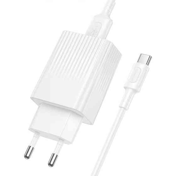 СЗУ Borofone BAS72A Source QC3.0 (1USB-A) + кабель USB to Type-C Херсон