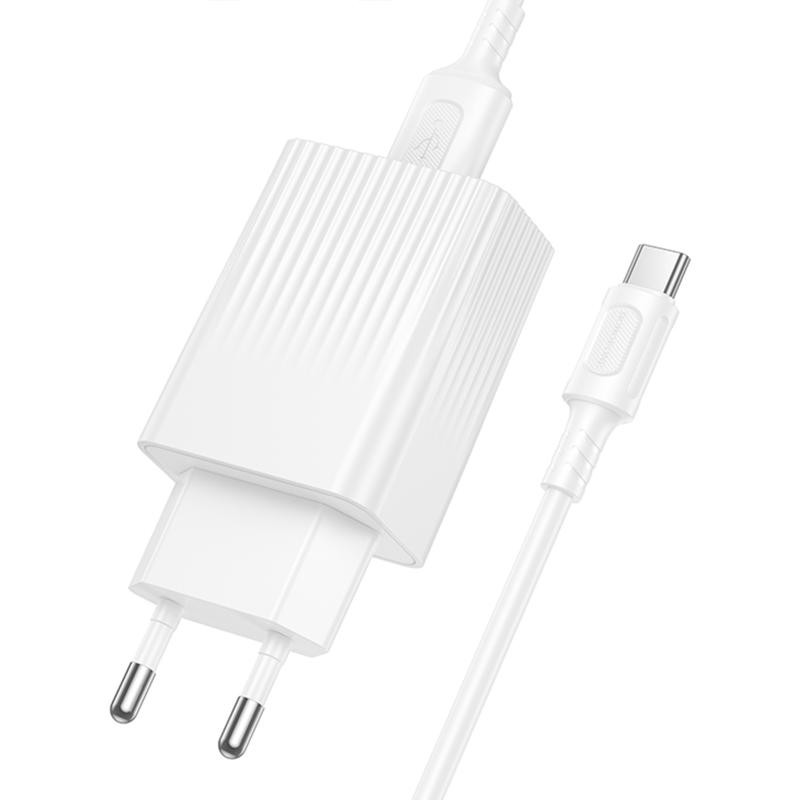 СЗУ Borofone BAS72A Source QC3.0 (1USB-A) + кабель USB to Type-C Херсон - зображення 2