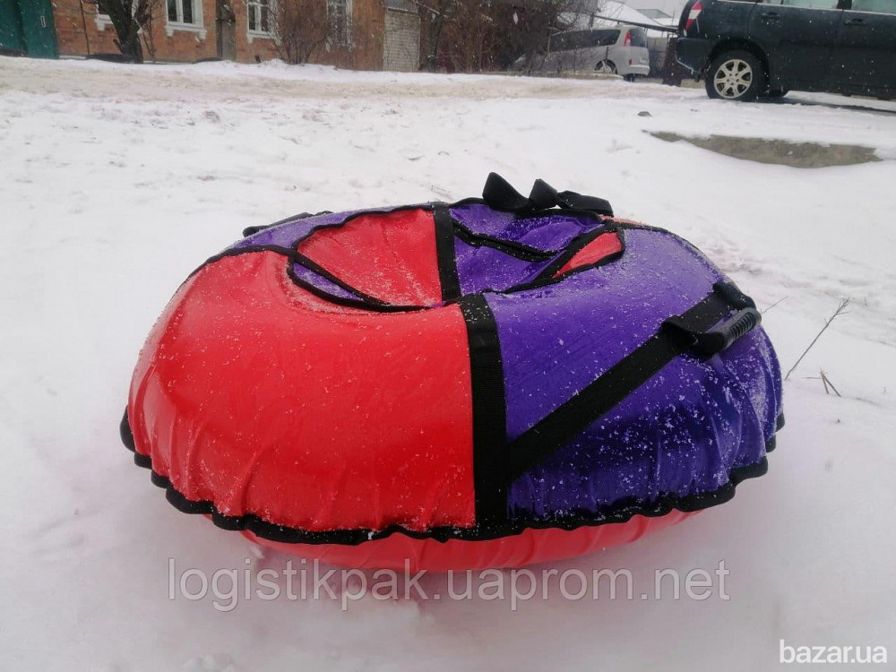 Тюбинг 100 см "Виола" (ПВХ) ватрушка для катания на снегу Харків - зображення 2