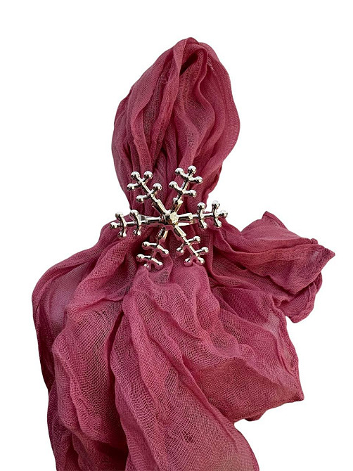 Набор колец для салфеток Leeseph Снежинки 6шт золото Одеса - зображення 2