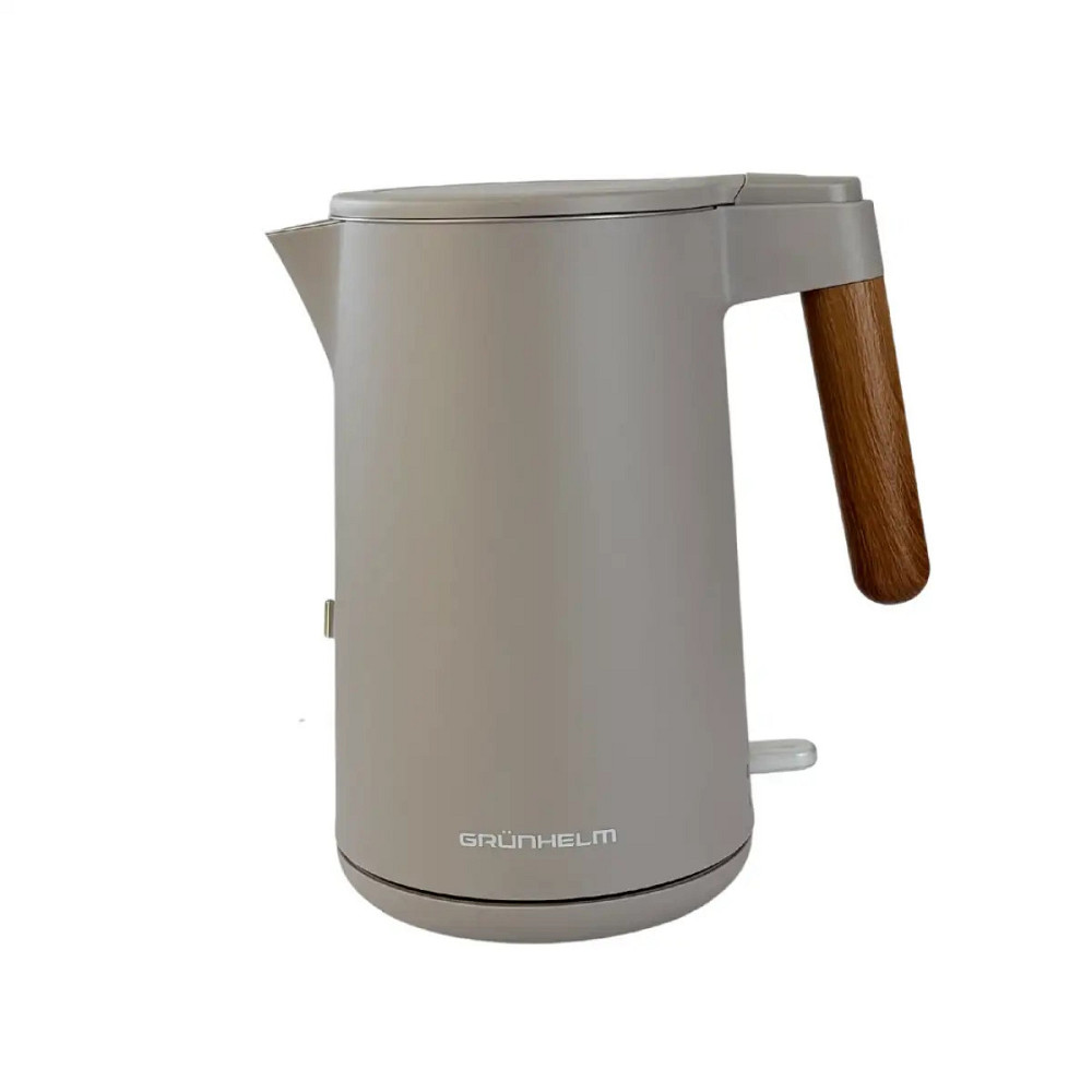 Электрочайник Grunhelm EKS-26701G 1.5 л бежевый Київ - зображення 2