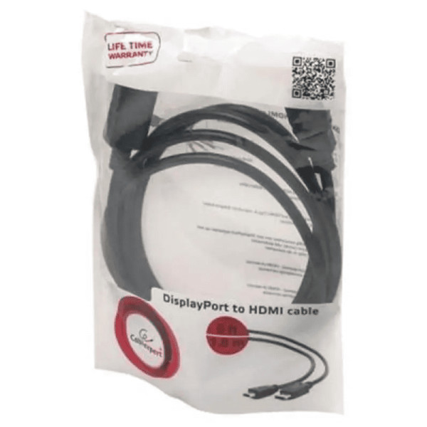 Кабель Cablexpert DisplayPort - HDMI 1.8m Black (CC-DP-HDMI-6) Харків - зображення 3