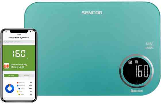 Весы кухонные Sencor SKS7071GR 5 кг бирюзовые Киев