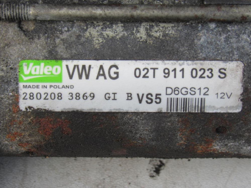 Стартер Skoda Fabia 1.2 бензин 2007-2014 (02T911023S) Ковель - зображення 1