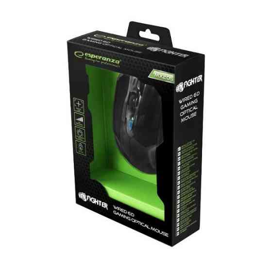 Мышь компьютерная проводная Esperanza MX205 Fighter Blue EGM205B синяя Киев