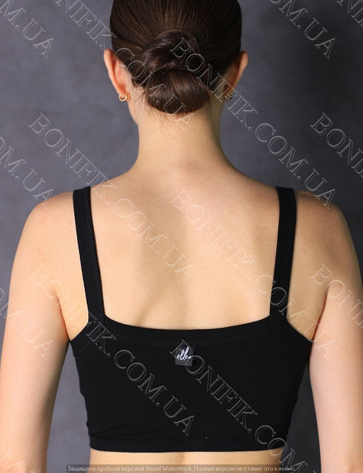 Женский базовый черный топ на широких бретелях "Basic New" (арт. LTPK 700/15/02) Кривой Рог - изображение 2