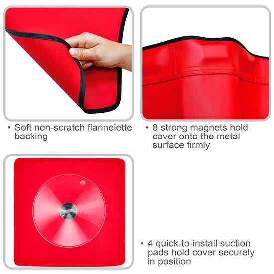 Накидка виниловая защитная на крыло 1050x580мм с магнитами и присосками  TOPTUL JJAQ2202 Харьков