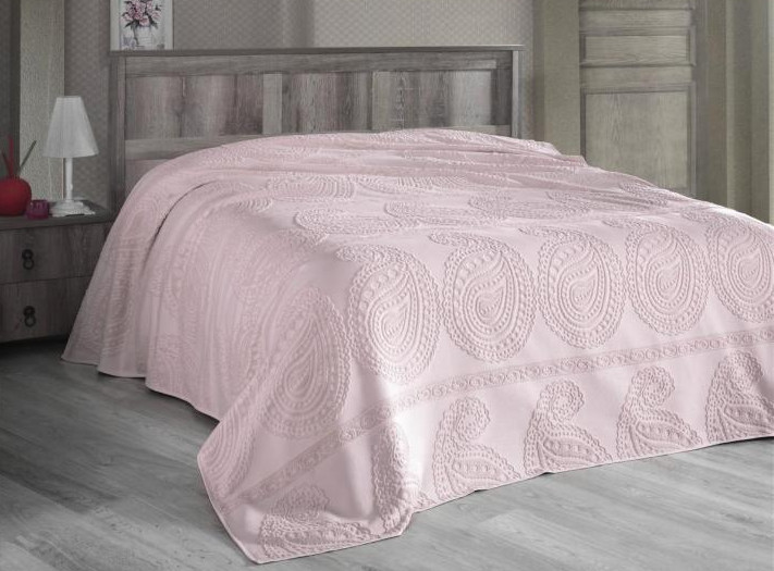 Махрова простирадло Arya Misley AR-TR1001606-pink 200x220 см рожева Київ - зображення 1