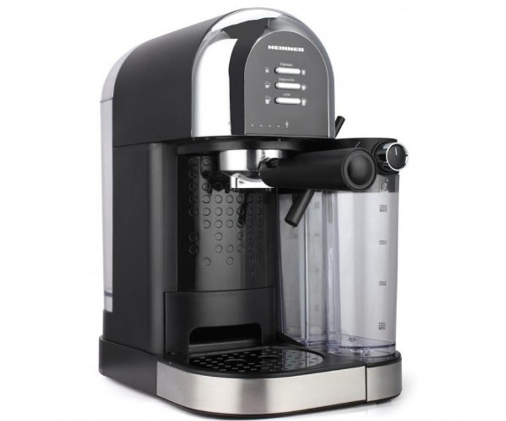 Кофеварка рожковая HEINNER HEM-DL1470BK 1230 Вт черная Киев - изображение 1
