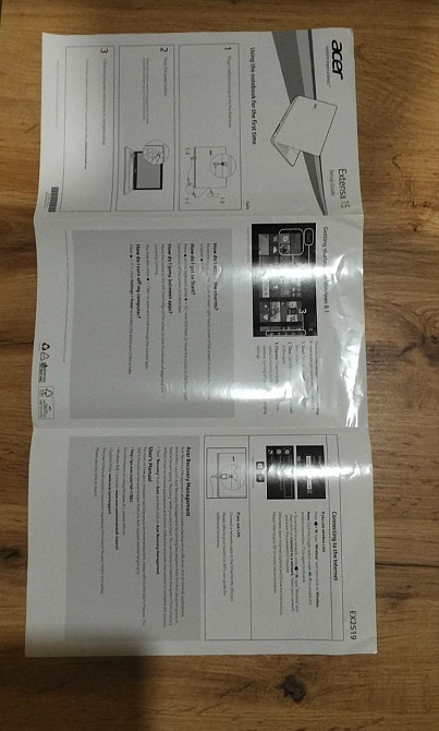 Ноутбук Acer Extensa 2519 (15.6″) – повний оригінальний комплект , для навчання й офіce Полтава - зображення 5