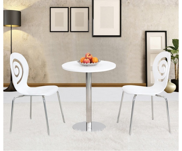 Стілець Лев дерев'яний білий Дніпро - зображення 4