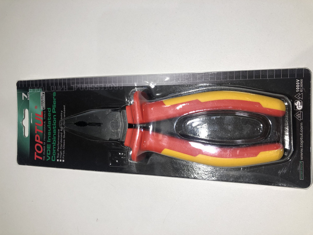 Пассатижи электрика 7" 1000V VDE TOPTUL DGCA2207 Харків - зображення 5