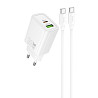 СЗУ Hoco N61 Gentle PD20W+QC3.0 (1USB-A/1C) + кабель Type-C to Type-C Херсон