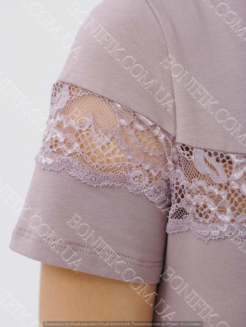 Женская ночная сорочка с коротким рукавом "Amalia" (16158) (арт. 1370) Кривий Ріг - зображення 2