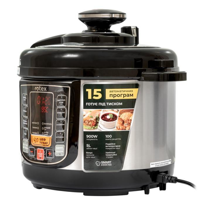 Мультиварка-Скороварка 5 л Rotex REPС57-B Київ - зображення 2