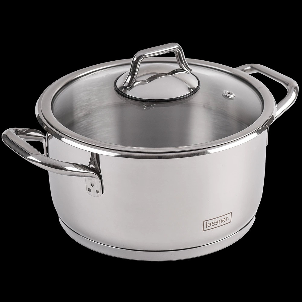 Каструля з кришкою Lessner Buono 55881-16 16 см 1.8 л сріблястий Київ - зображення 1