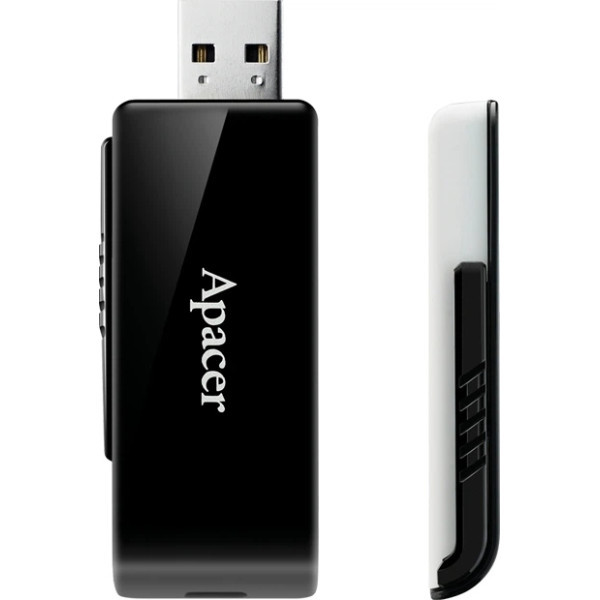 T&G Флеш пам'ять APACER AH350 32GB Black (AP32GAH350B-1) Харків - зображення 2