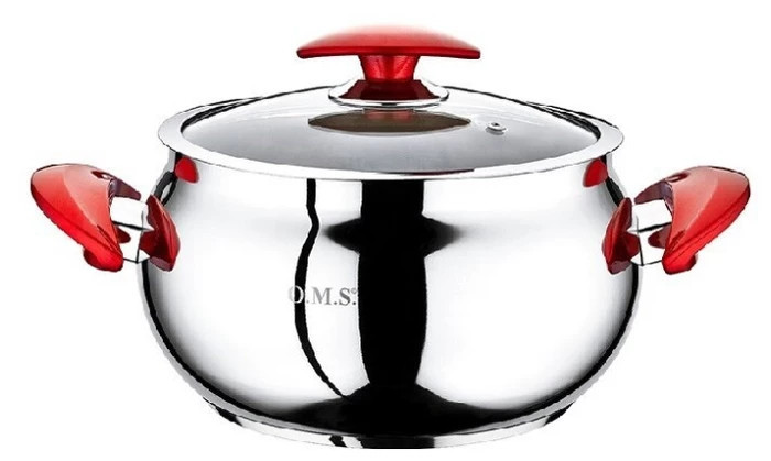 Каструля зі скляною кришкою OMS Ball-Shaped 2032-18 18 см 2.6 л Киев - изображение 1