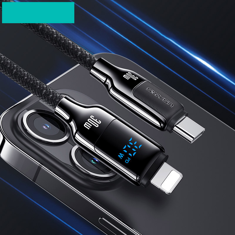 Дата кабель Usams US-SJ741 Digital Display HX Ser. Type-C to Lightning 30W (1.2m) Херсон - зображення 3