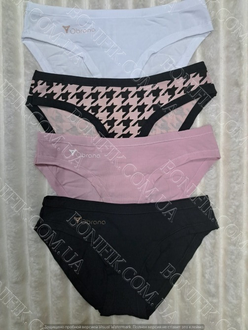 Комплект хлопковых женских трусиков ТМ "Obrana" (4 шт./уп.) (арт. 200-30/9) Кривой Рог - изображение 4
