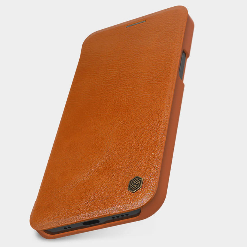 Кожаный чехол-книжка Nillkin Qin Series для Apple iPhone 12 Pro Max (6.7") Херсон - изображение 4