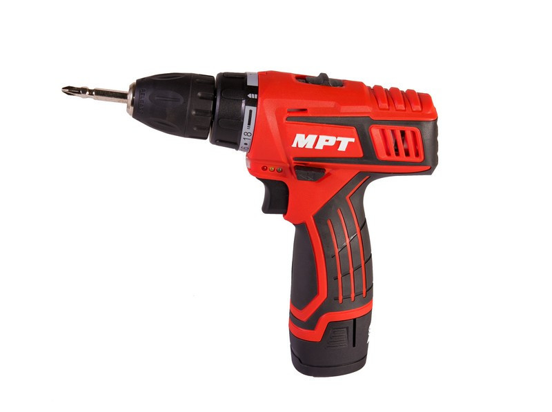 Дрель-шуруповерт аккумуляторная MPT 12 V Li-ion 1.5 Ач 2 скорости 0-400/1450 об/мин 10 мм 2 АКБ кейс Харків - зображення 3
