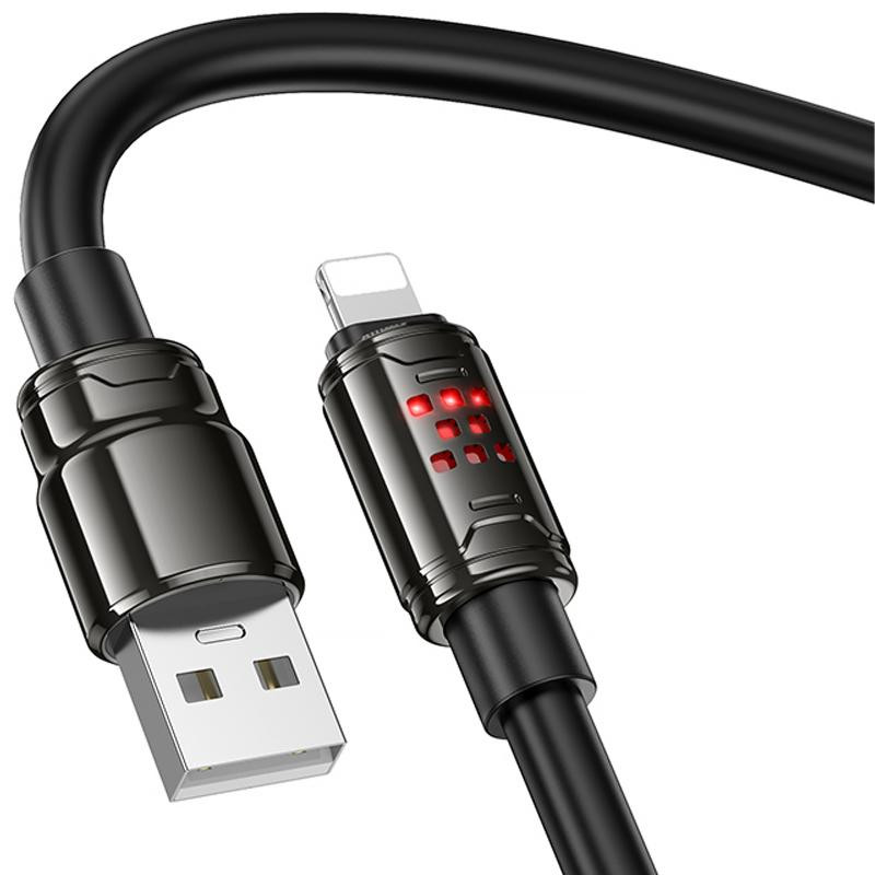 Дата кабель Hoco U143 Joy USB to Lightning 2.4A (1.2m) Херсон - изображение 3