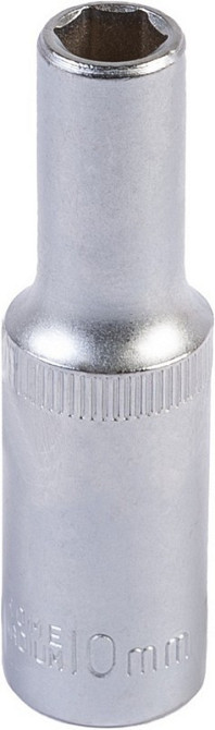 Головка торцевая 6-гранная удлиненная MASTERTOOL ½" 10 мм L 78 мм CrV 78-0510 Харків - зображення 1