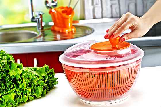 Сушилка для салата и зелени 4,75 л белая Київ