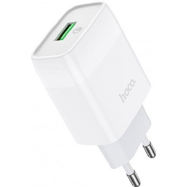 Мережевий зарядний пристрій Hoco C72Q Glorious QC3.0 White Харків - зображення 1