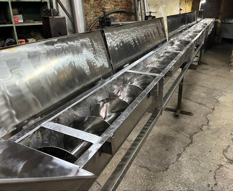 Вертикальные винтовые конвейера из нержавеющей стали от производителя Полтава - изображение 1