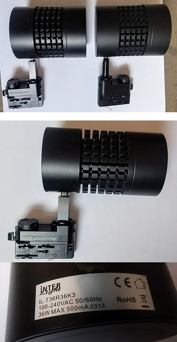 Світлодіодний прожектор круглий Interlight IL-T36R36K3 Львов - изображение 1