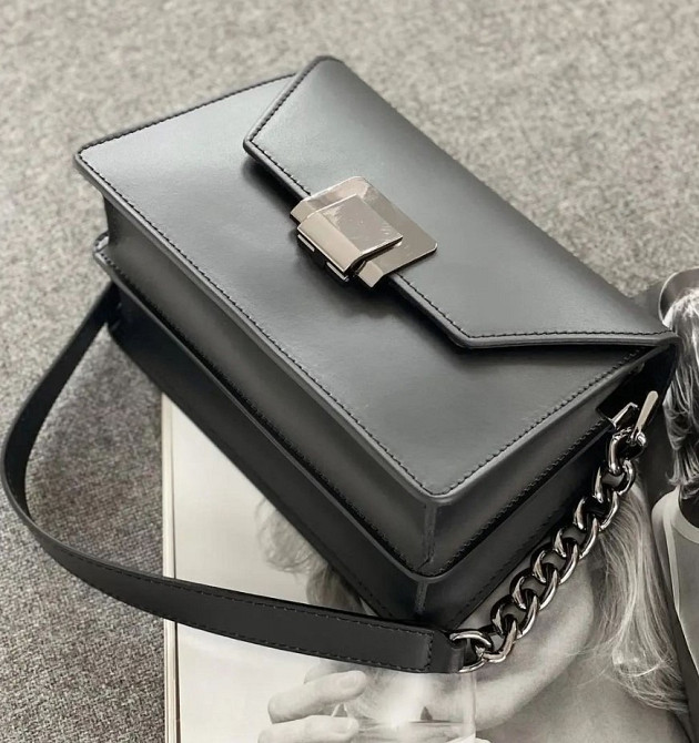 кожаная сумка через плечо женская Италия пудровая , модная повседневная TS000140 Киев - изображение 4