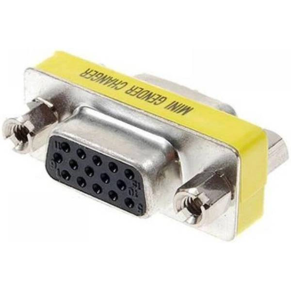 DM Адаптер VGA-VGA (F/F) Silver Харків - зображення 1