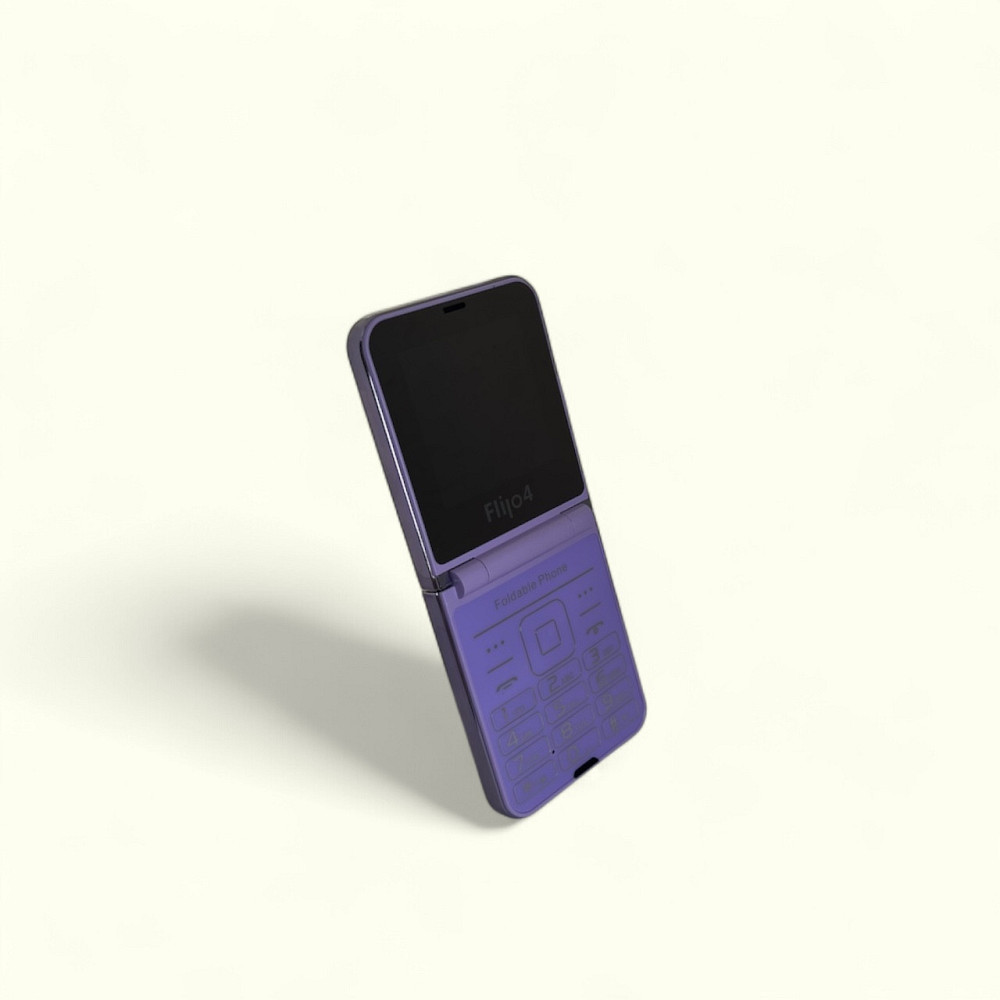 Кнопочный мобильный телефон раскладушка 4 на 4 сим карты (код 00081) Київ - зображення 11