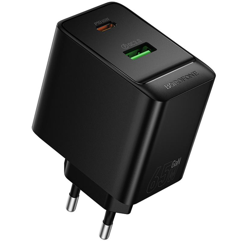 СЗУ Borofone BAS17A Erudite PD65W+QC3.0 (1USB-A/1C) Херсон - зображення 1