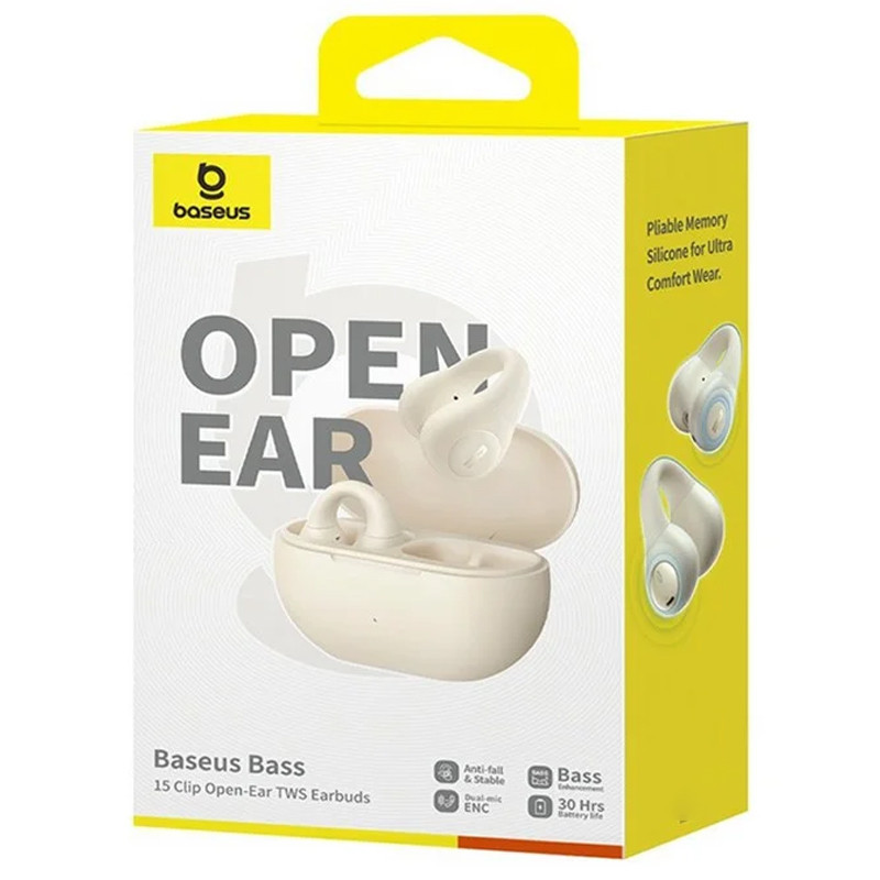 Беспроводные TWS наушники Baseus OS Bass 15 Clip Open-Ear (A00079500) Херсон - зображення 7