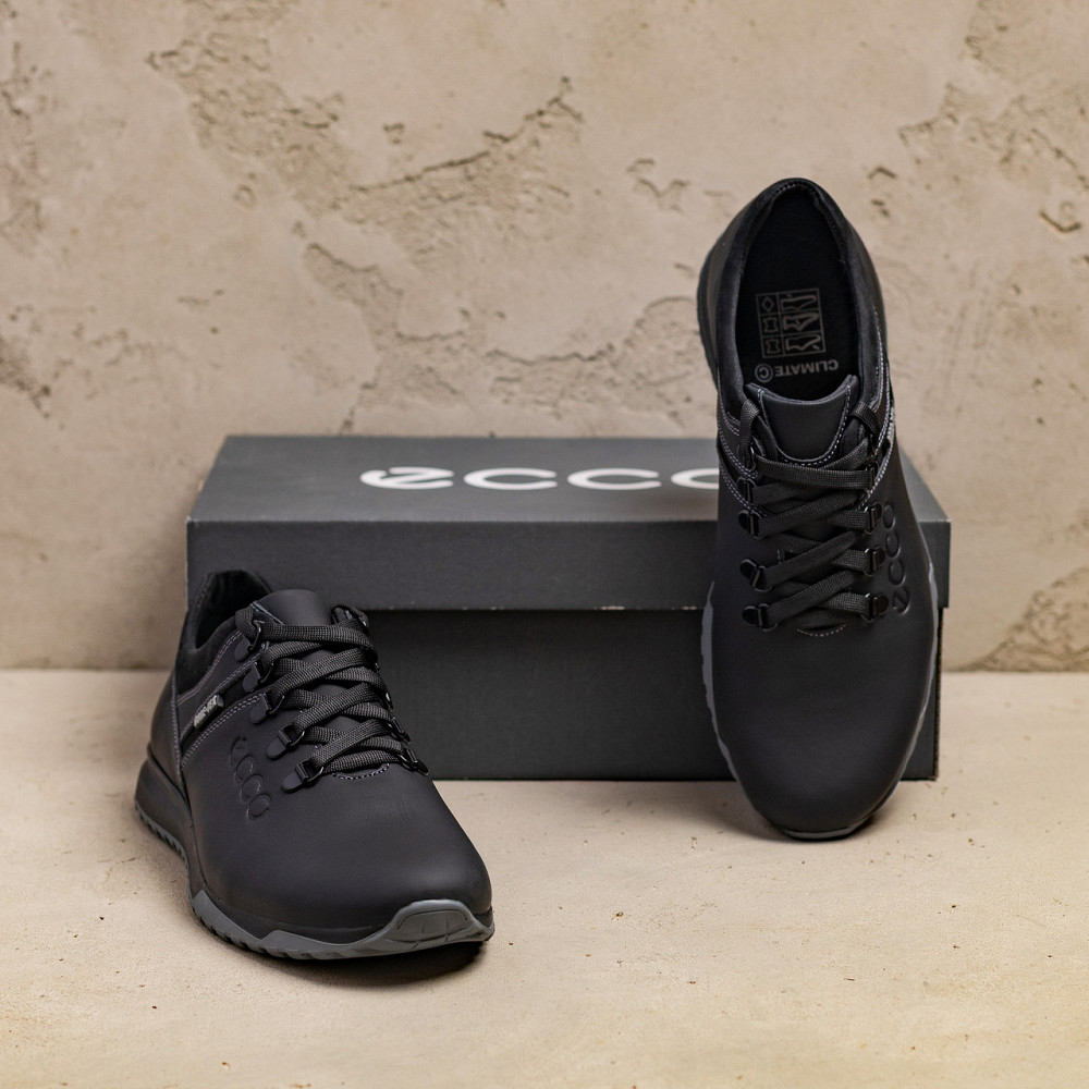 Мужские кожаные кроссовки Е-series Black Киев - изображение 5