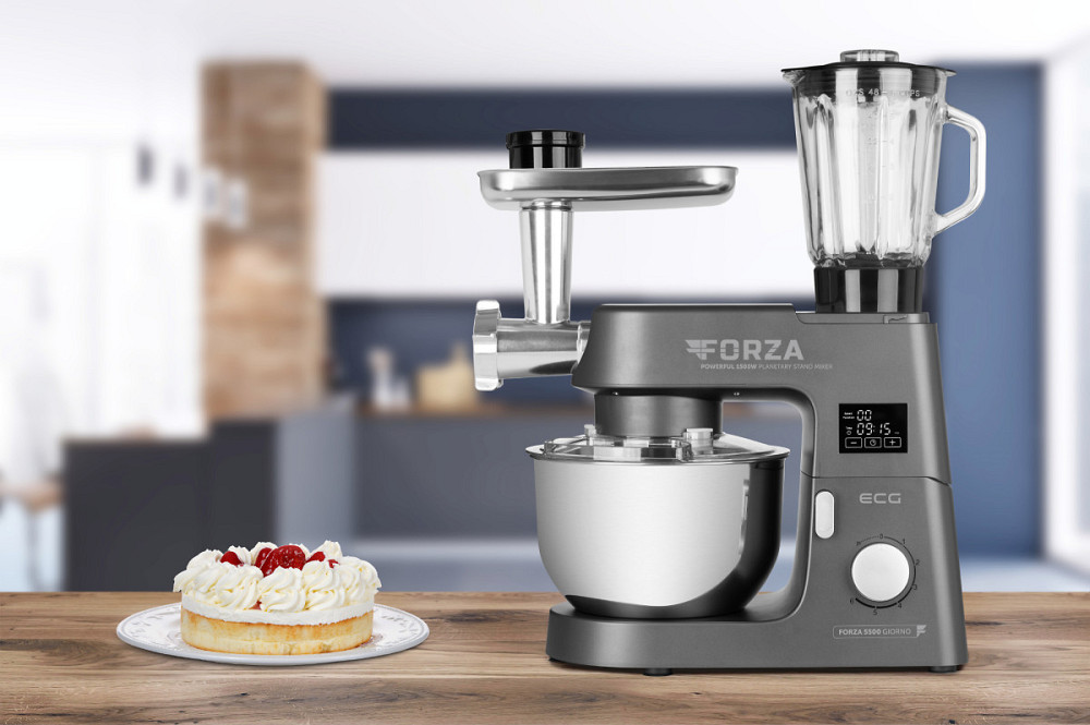 Кухонный комбайн EСG Forza 5500-Giorno-SСuro 1500 Вт серый Киев - изображение 1