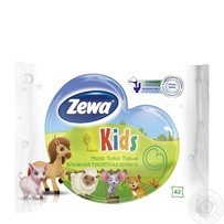 Туалетная бумага Zewa Kids влажная 80 листов Київ - зображення 1