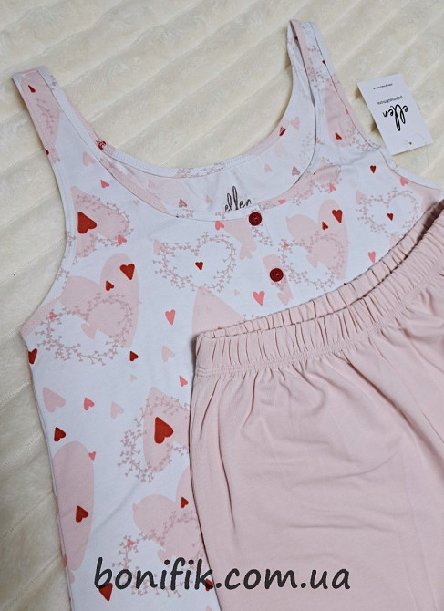 Женская пижама с майкой и шортами "Sweet Love" (арт. LPK 4570/13/01) Кривий Ріг - зображення 3