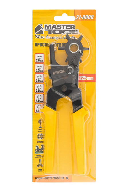 Просекатель отверстий MASTERTOOL револьверный 2-4.5 мм 225 мм 21-0800 Харків - зображення 6