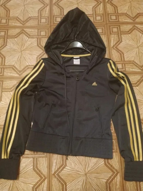 Спортивный костюм adidas оригинал чёрный с золотом Харьков - изображение 5